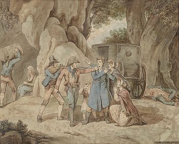 ladri e briganti 350px-Bartolomeo_Pinelli_Überfall_1817