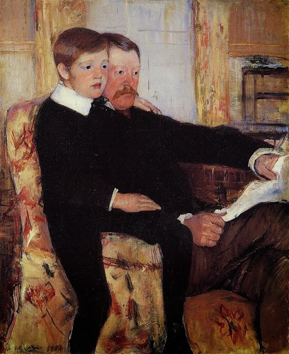 Mary Cassatt, Portrait of Alexander J. Cassatt and His Son