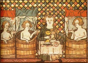 Il rituale del bagno nel Medioevo