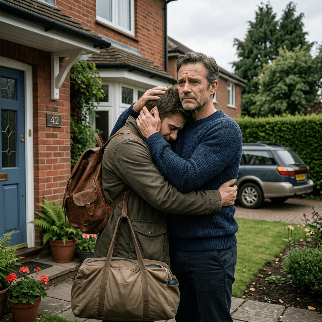 Two women hugging emotionally on a train platform near a Trans-Siberian Railway train